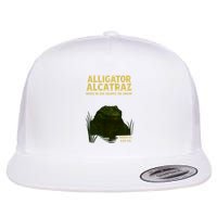 Alligator Alcatraz In Action Flat Bill Trucker Hat