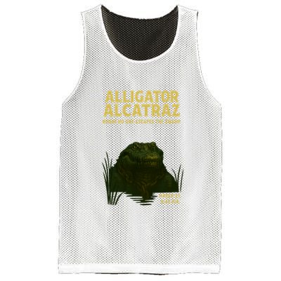 Alligator Alcatraz In Action Mesh Reversible Basketball Jersey Tank