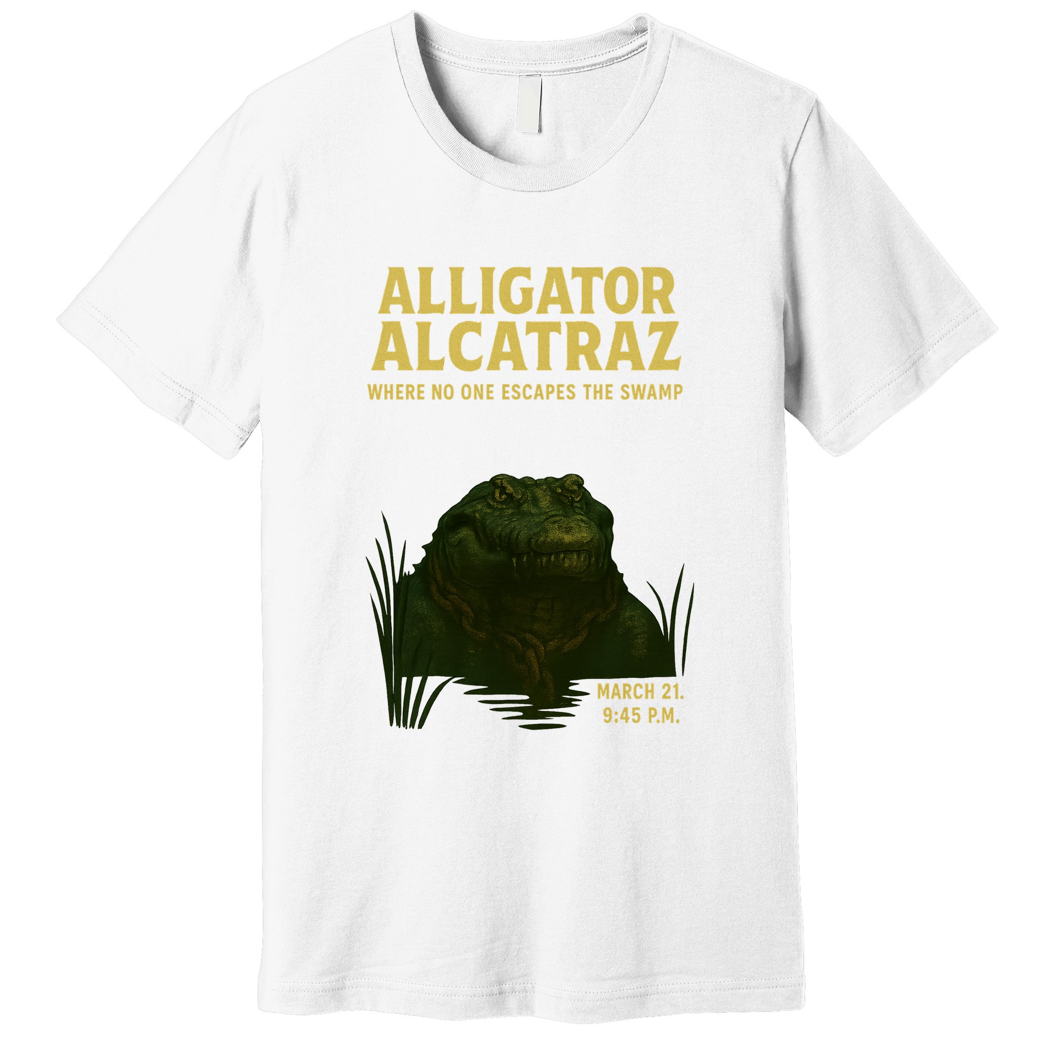 Alligator Alcatraz In Action Premium T-Shirt