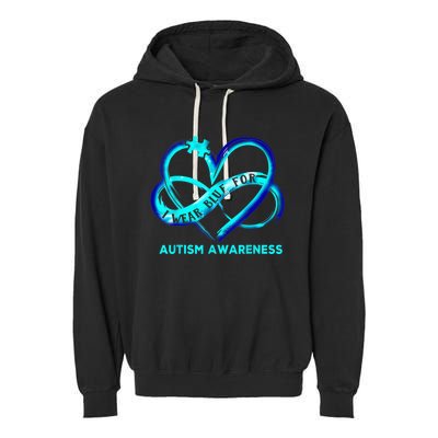 Autism Awareness - I Wear Blue For Autism Awareness Gifts Garment-Dyed Fleece Hoodie