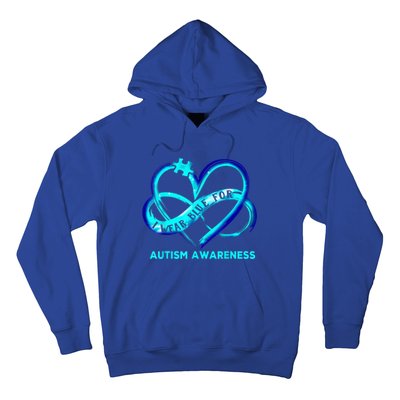 Autism Awareness - I Wear Blue For Autism Awareness Gifts Hoodie