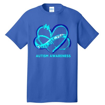 Autism Awareness - I Wear Blue For Autism Awareness Gifts Tall T-Shirt