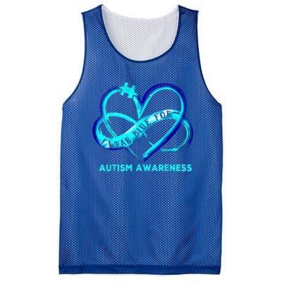 Autism Awareness - I Wear Blue For Autism Awareness Gifts Mesh Reversible Basketball Jersey Tank