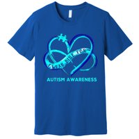 Autism Awareness - I Wear Blue For Autism Awareness Gifts Premium T-Shirt