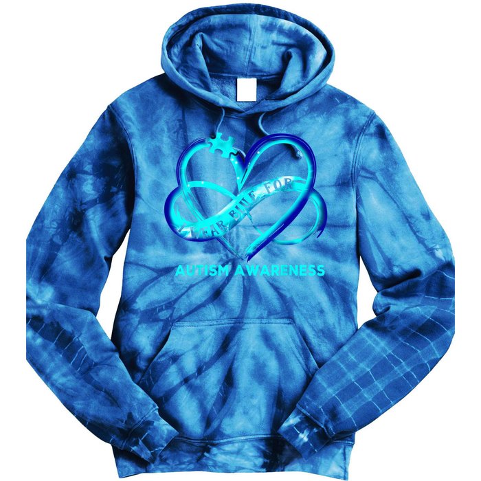 Autism Awareness - I Wear Blue For Autism Awareness Gifts Tie Dye Hoodie