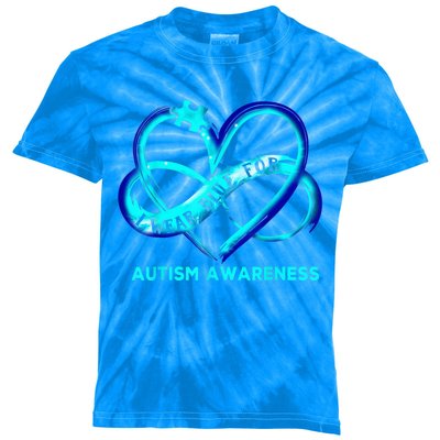 Autism Awareness - I Wear Blue For Autism Awareness Gifts Kids Tie-Dye T-Shirt