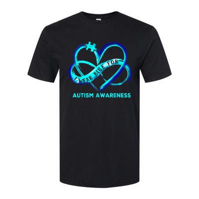 Autism Awareness - I Wear Blue For Autism Awareness Gifts Softstyle CVC T-Shirt