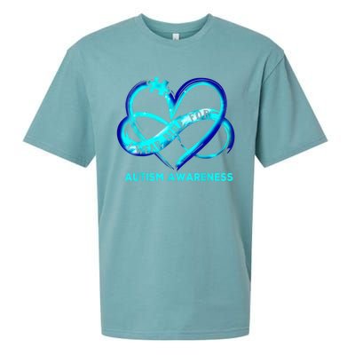 Autism Awareness - I Wear Blue For Autism Awareness Gifts Sueded Cloud Jersey T-Shirt