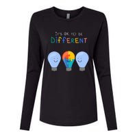 Autism Awareness It's ok to be Different Autism Awareness Womens Cotton Relaxed Long Sleeve T-Shirt