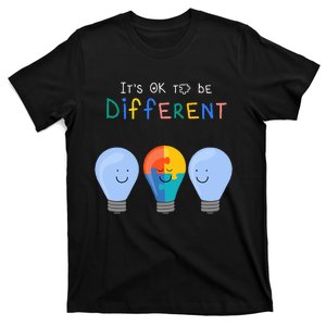 Autism Awareness It's ok to be Different Autism Awareness T-Shirt