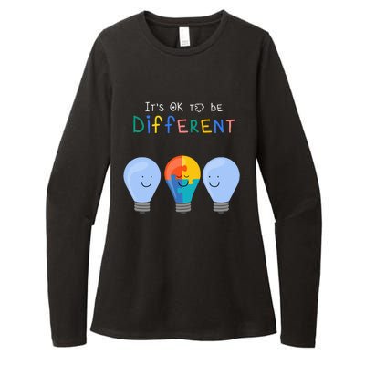 Autism Awareness It's ok to be Different Autism Awareness Womens CVC Long Sleeve Shirt