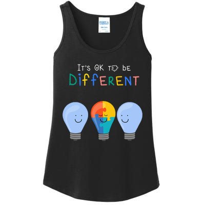 Autism Awareness It's ok to be Different Autism Awareness Ladies Essential Tank