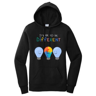 Autism Awareness It's ok to be Different Autism Awareness Women's Pullover Hoodie