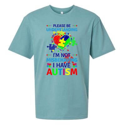 Autism Awareness IM Not Misbehaving I Have Autism Funny Gift Sueded Cloud Jersey T-Shirt