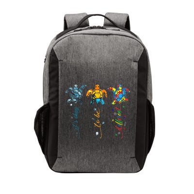 Autism Awareness Its Ok To Be Different Sea Turtle Planet Vector Backpack