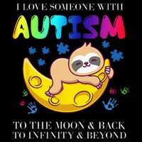 Autism Awareness I Love Someone With Autism 7-Panel Snapback Hat