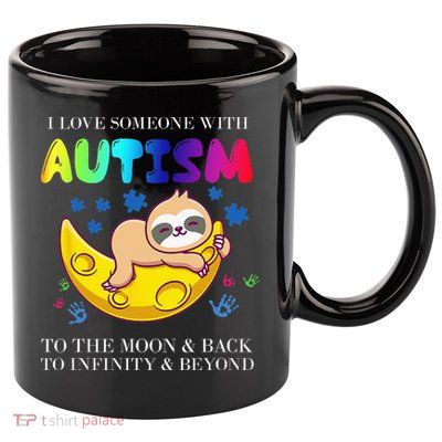 Autism Awareness I Love Someone With Autism 11oz C Handle Ceramic Mug