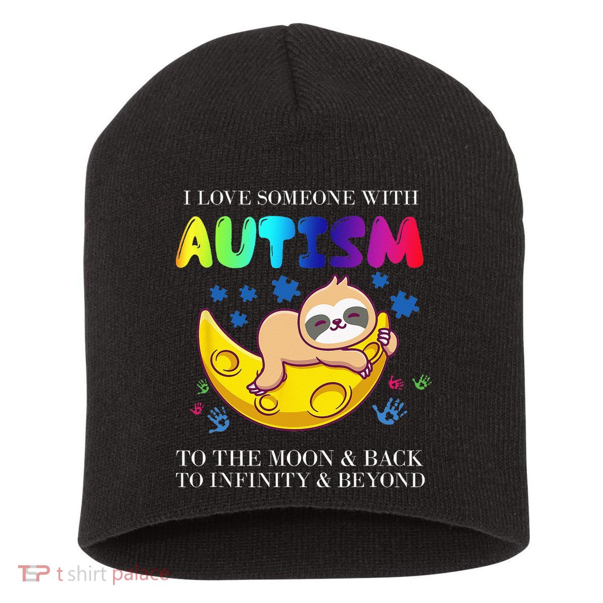 Autism Awareness I Love Someone With Autism Short Acrylic Beanie