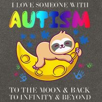 Autism Awareness I Love Someone With Autism Cotton Canvas Backpack