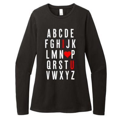 Abc Alphabet I Love You English Teacher Valentines Day Gift Womens CVC Long Sleeve Shirt