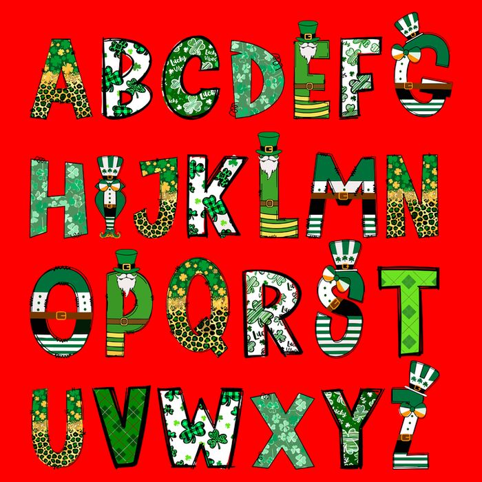 Alphabet Abcs Irish Learning St Patricks Day Teacher Button