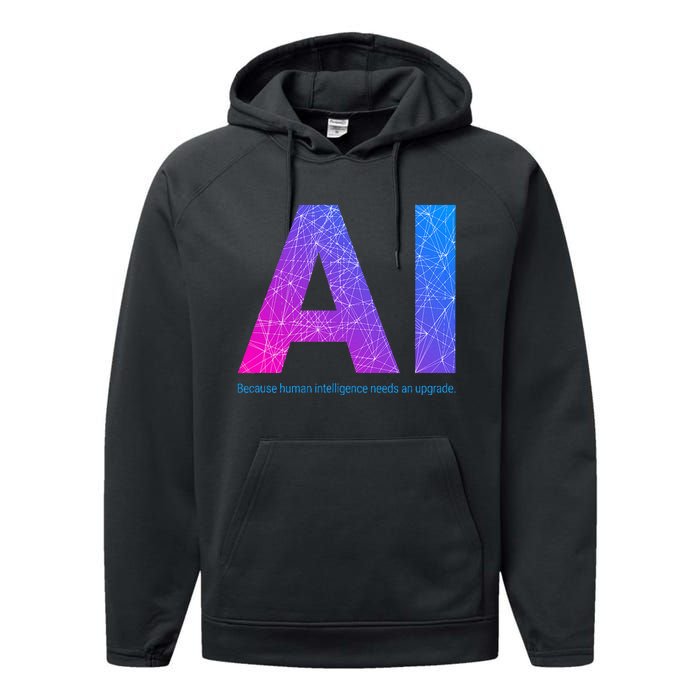 Ai Artificial Intelligence Funny Design Performance Fleece Hoodie