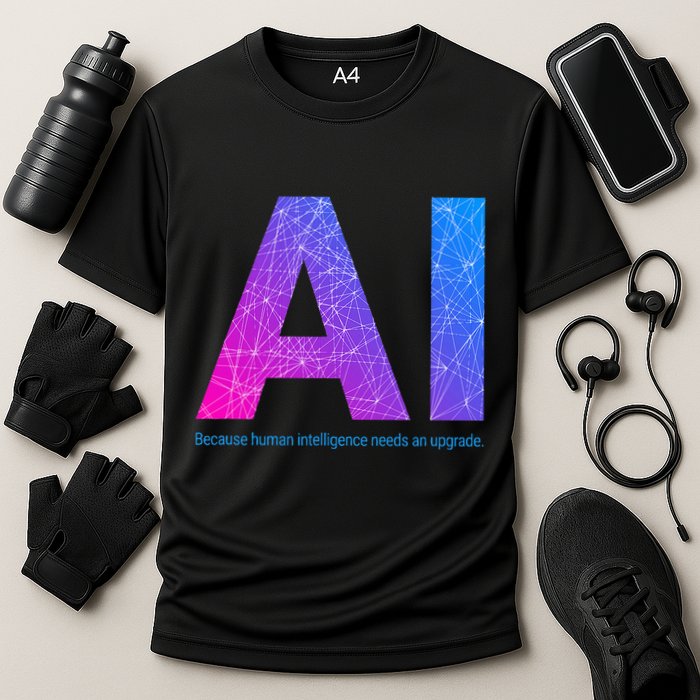 Ai Artificial Intelligence Funny Design Cooling Performance Crew T-Shirt