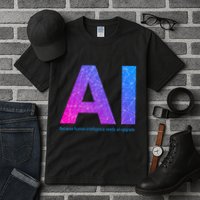Ai Artificial Intelligence Funny Design Tall T-Shirt