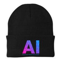 Ai Artificial Intelligence Funny Design Knit Cap Winter Beanie