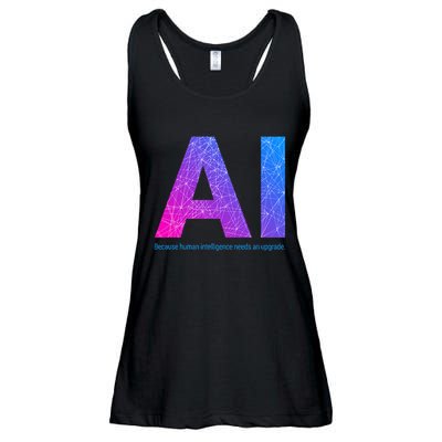 Ai Artificial Intelligence Funny Design Ladies Essential Flowy Tank