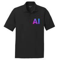 Ai Artificial Intelligence Funny Design PosiCharge RacerMesh Polo