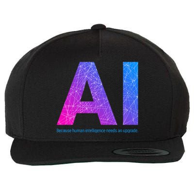 Ai Artificial Intelligence Funny Design Wool Snapback Cap