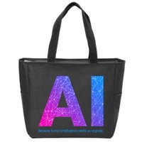Ai Artificial Intelligence Funny Design Zip Tote Bag