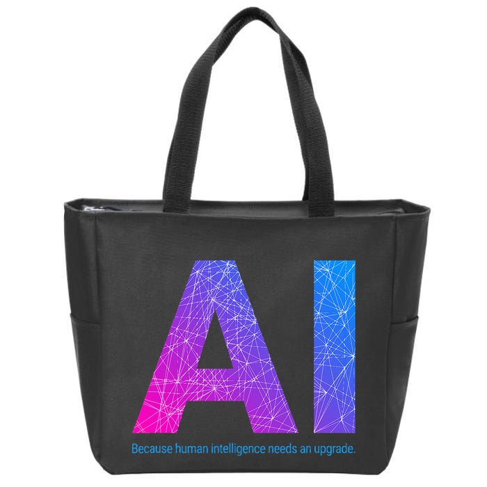 Ai Artificial Intelligence Funny Design Zip Tote Bag