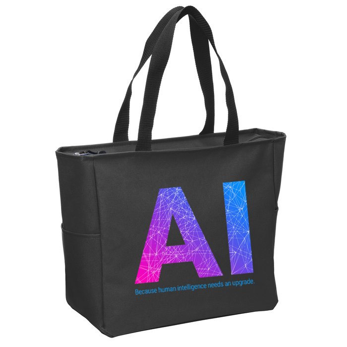 Ai Artificial Intelligence Funny Design Zip Tote Bag