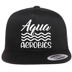 Aqua Aerobics Instructor Water Hobby Flat Bill Trucker Hat