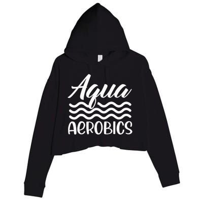 Aqua Aerobics Instructor Water Hobby Crop Fleece Hoodie