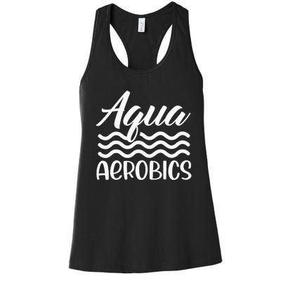 Aqua Aerobics Instructor Water Hobby Women's Racerback Tank