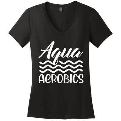 Aqua Aerobics Instructor Water Hobby Women's V-Neck T-Shirt