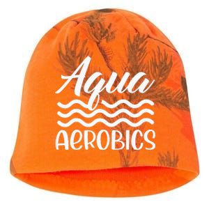 Aqua Aerobics Instructor Water Hobby Kati - Camo Knit Beanie