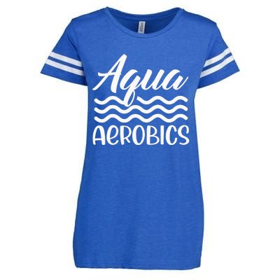 Aqua Aerobics Instructor Water Hobby Enza Ladies Jersey Football T-Shirt