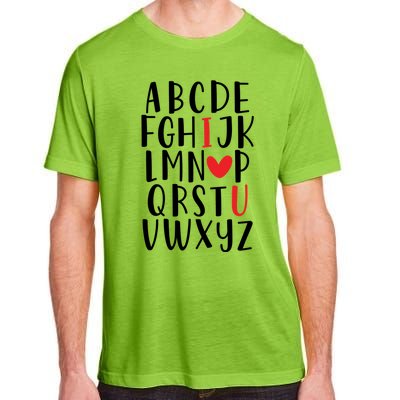 Abc Alphabet I Love You English Teacher Valentines Day Meaningful Gift Adult ChromaSoft Performance T-Shirt