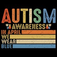 Autism Awareness In April We Wear Blue Tall T-Shirt