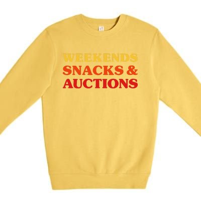 Auctions Auctions I Love Auctions Premium Crewneck Sweatshirt