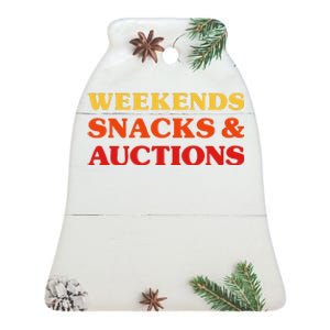 Auctions Auctions I Love Auctions Ceramic Bell Ornament