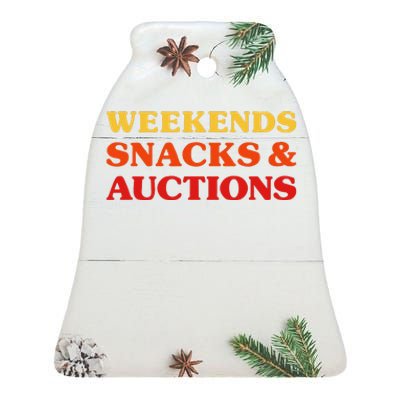 Auctions Auctions I Love Auctions Ceramic Bell Ornament