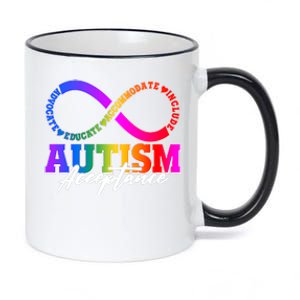 Autism Acceptance Infinity Symbol 11oz Black Color Changing Mug