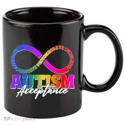 Autism Acceptance Infinity Symbol 11oz C Handle Ceramic Mug