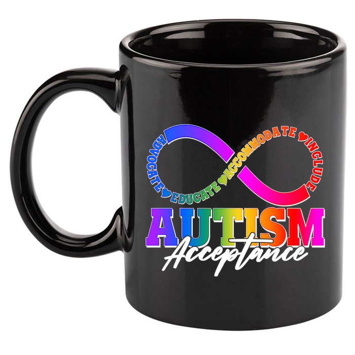 Autism Acceptance Infinity Symbol 11oz C Handle Ceramic Mug