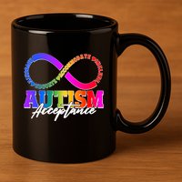 Autism Acceptance Infinity Symbol 11oz C Handle Ceramic Mug